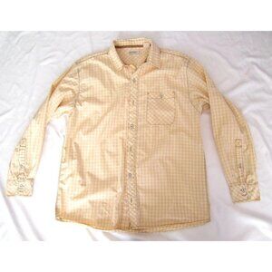 Men Heritage Red Head Co Gingham Metal Button Up Long Sleeve Shirt Sz M (MT255)